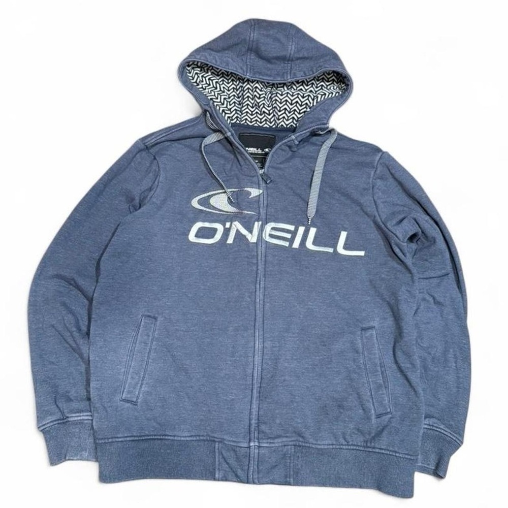 Y2K O'Neill Logo Embroidered Surfwear Zip Up Hoodie